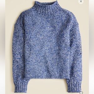 J. Crew Marled RollNeck Sweater - Blue